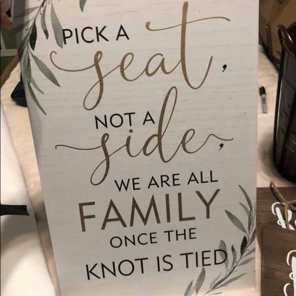 Wedding sign